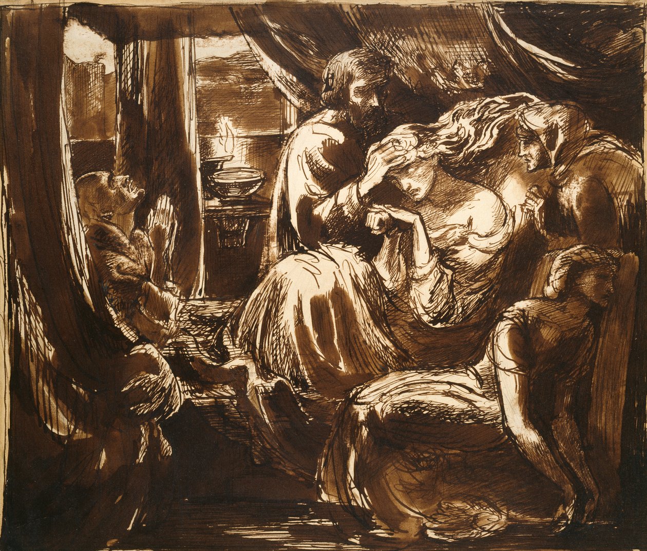 Der Tod von Lady Macbeth, ca. 1875 von Dante Gabriel Rossetti