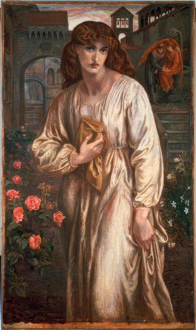 Die Begrüßung von Beatrice von Dante Gabriel Charles Rossetti