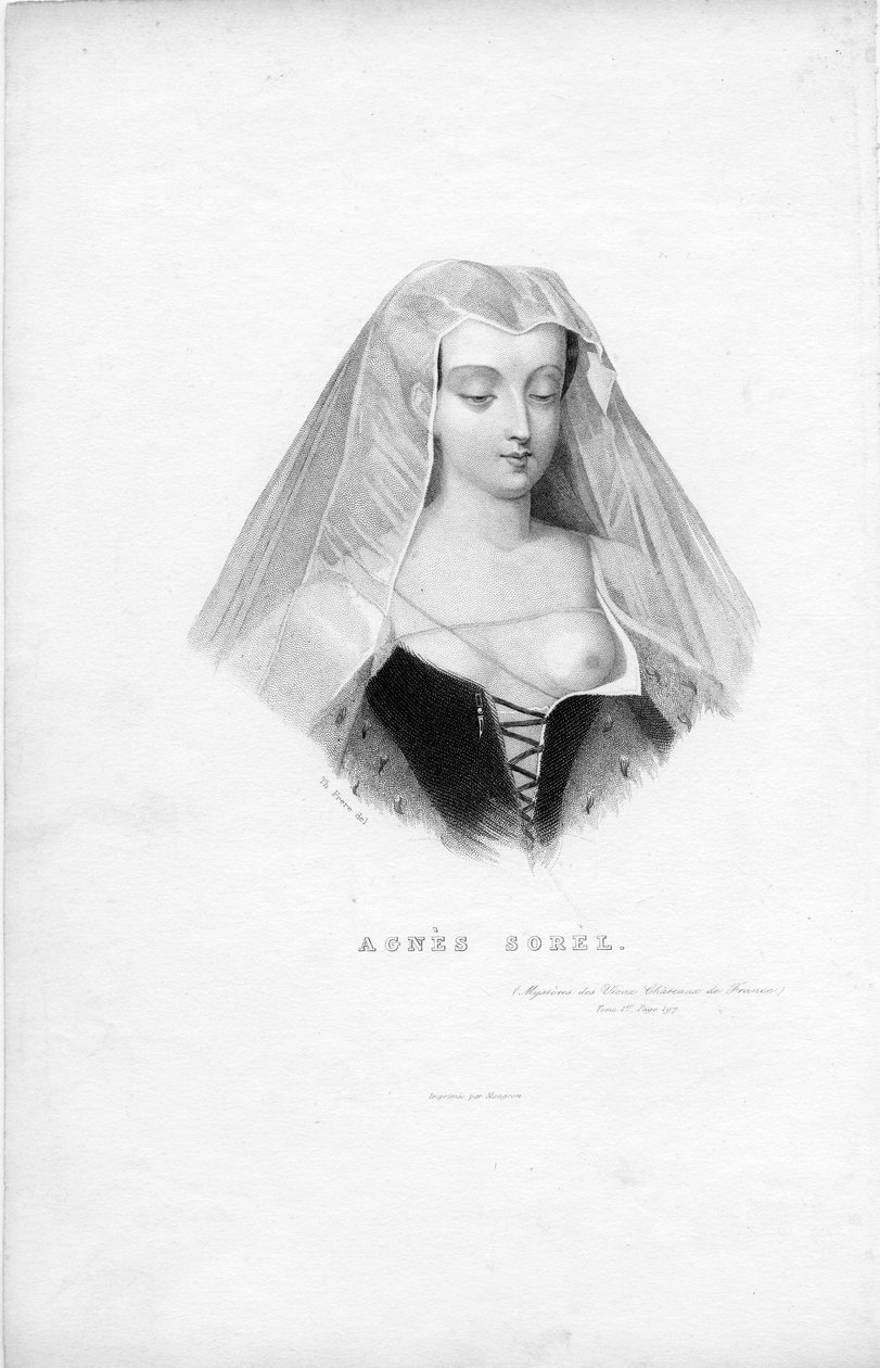 Graviertes Porträt von D’après Théodore Frère