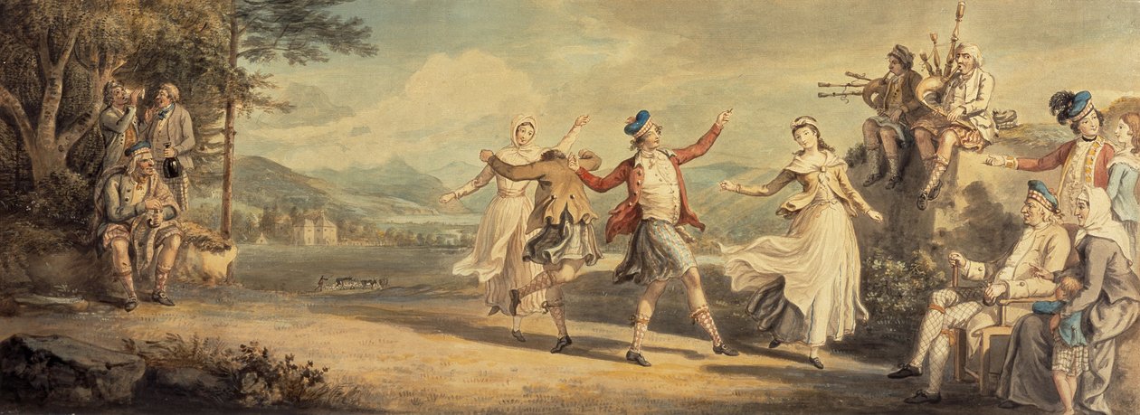Ein Highland-Tanz von David Allan