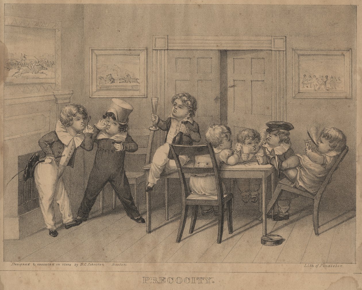 Frühreife, 1827 von David Claypoole Johnston
