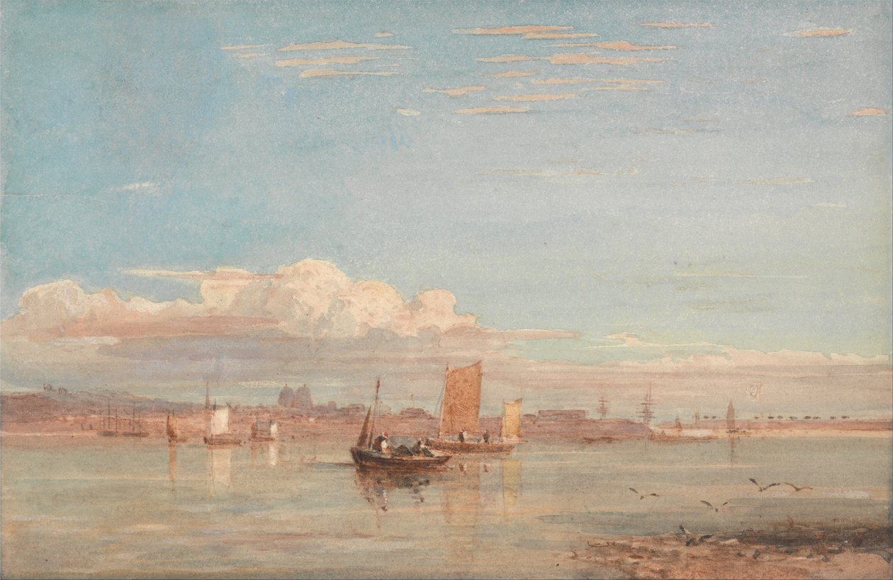 Greenwich Hospital von Woolwich Reach von David Cox