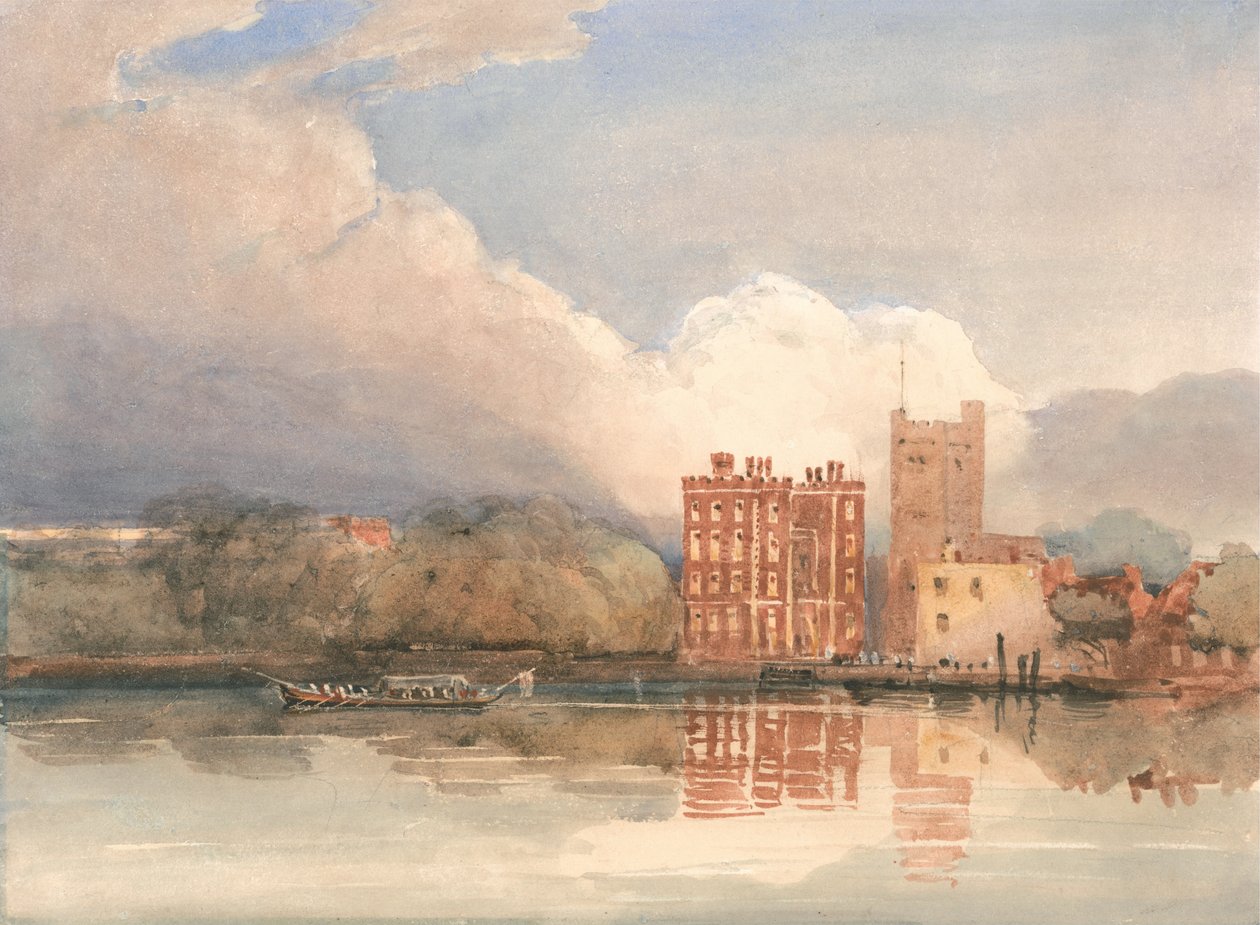 Blick auf Lambeth Palace an der Themse von David Cox