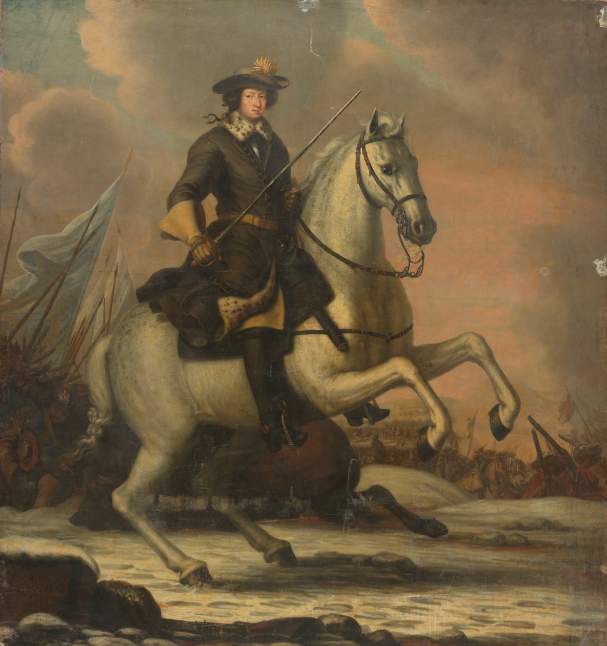 Porträt von Karl XI., König von Schweden von David Klöcker Ehrenstrahl