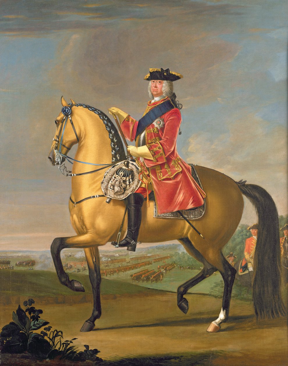 Georg II. in der Schlacht bei Dettingen von David Morier