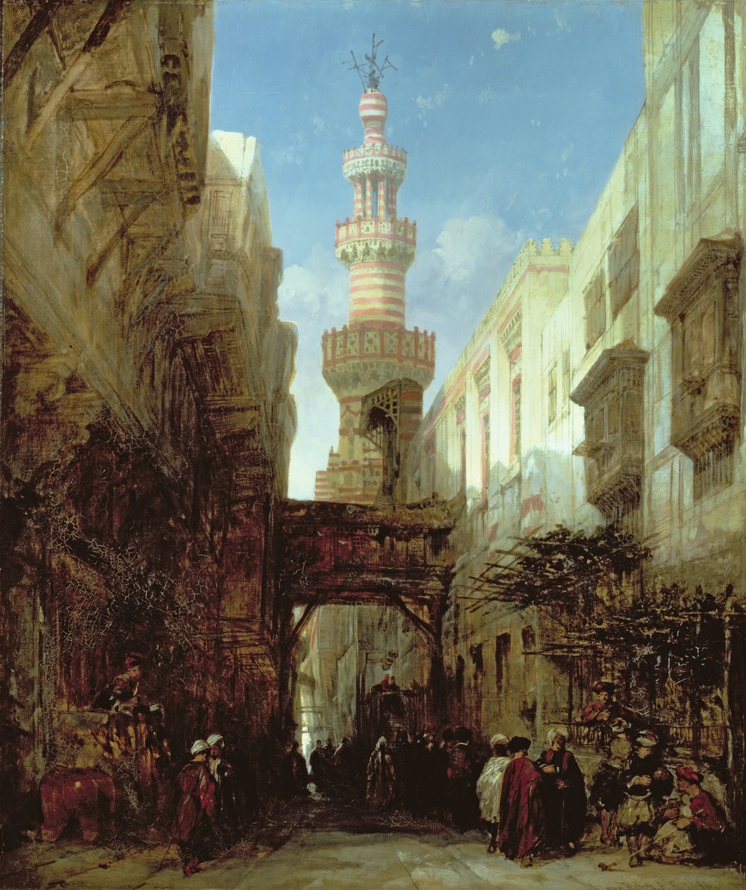 Straße in Kairo, 1846 von David Roberts