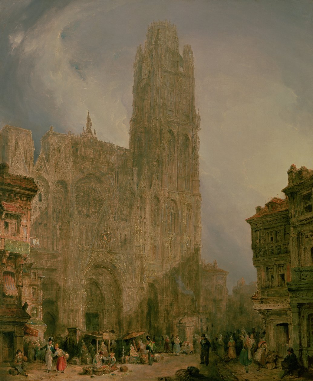 Westfassade von Notre Dame, Rouen von David Roberts