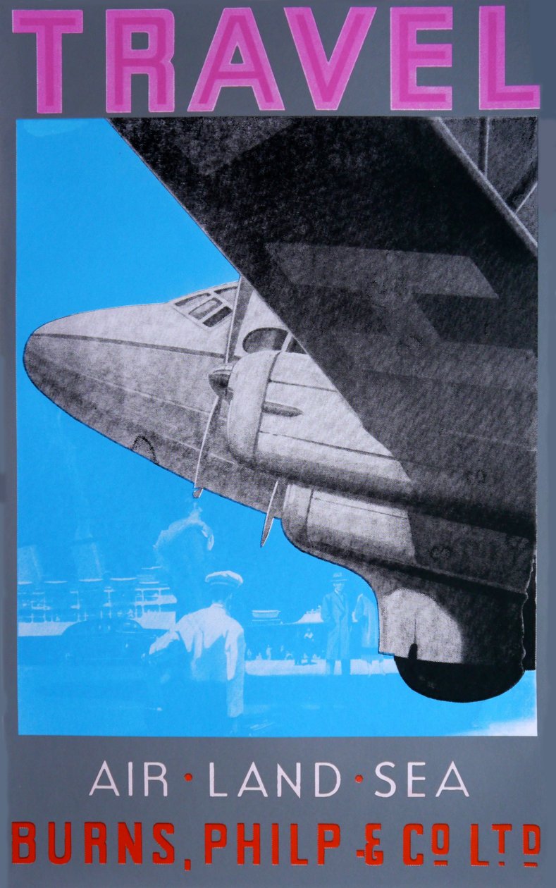 Reisen: Luft, Land, Meer (Pink) von David Studwell