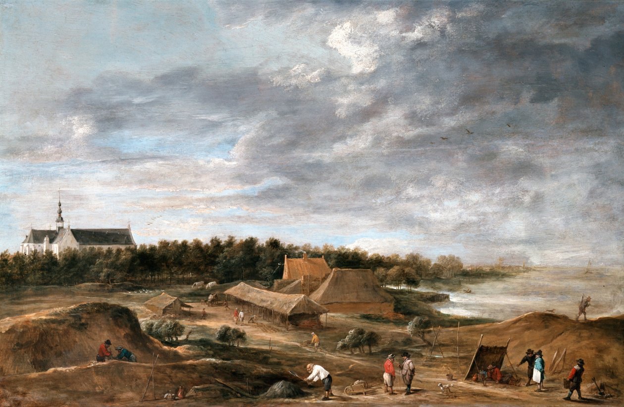 Ziegelmacher in der Nähe von Hemiksem von David Teniers the Younger