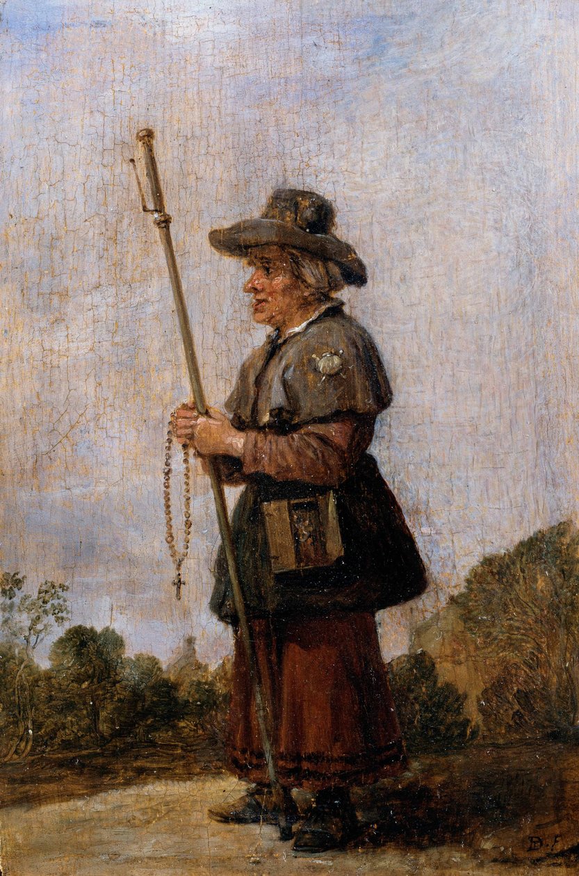 Weibliche Pilgerin von David Teniers the Younger