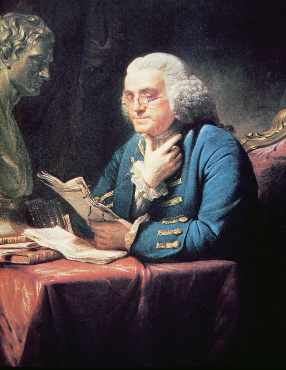 Benjamin Franklin von David (after) Martin
