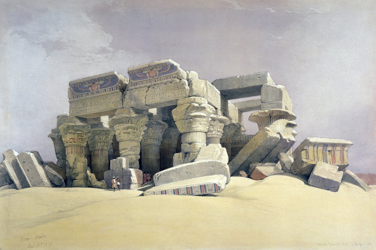Kom Ombo, November 1838 von David (after) Roberts