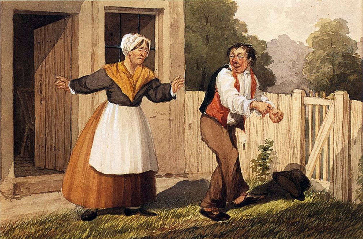 Der betrunkene Ehemann, ca. 1818 von David Claypoole Johnston