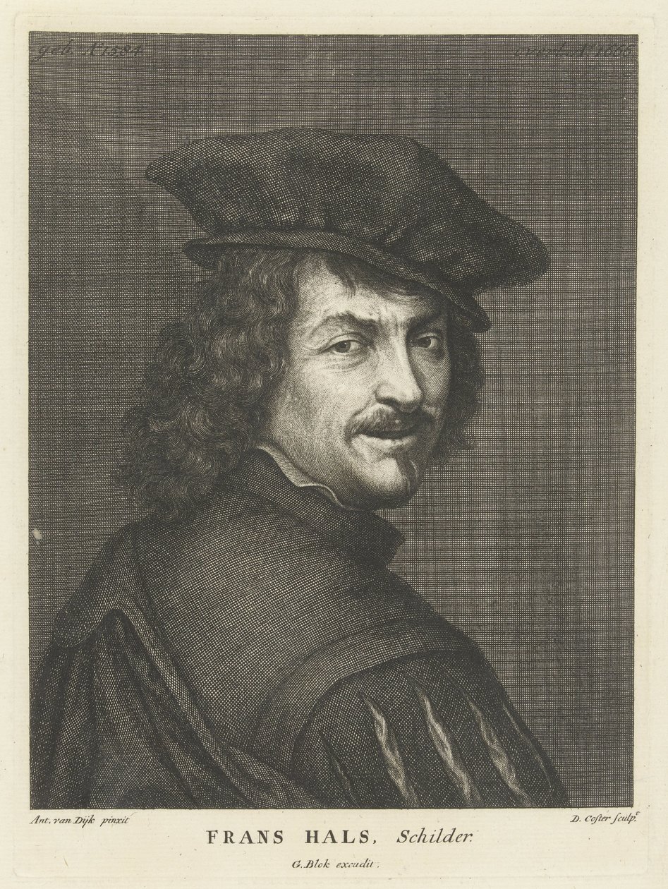 Porträt des Malers Frans Hals von David Coster