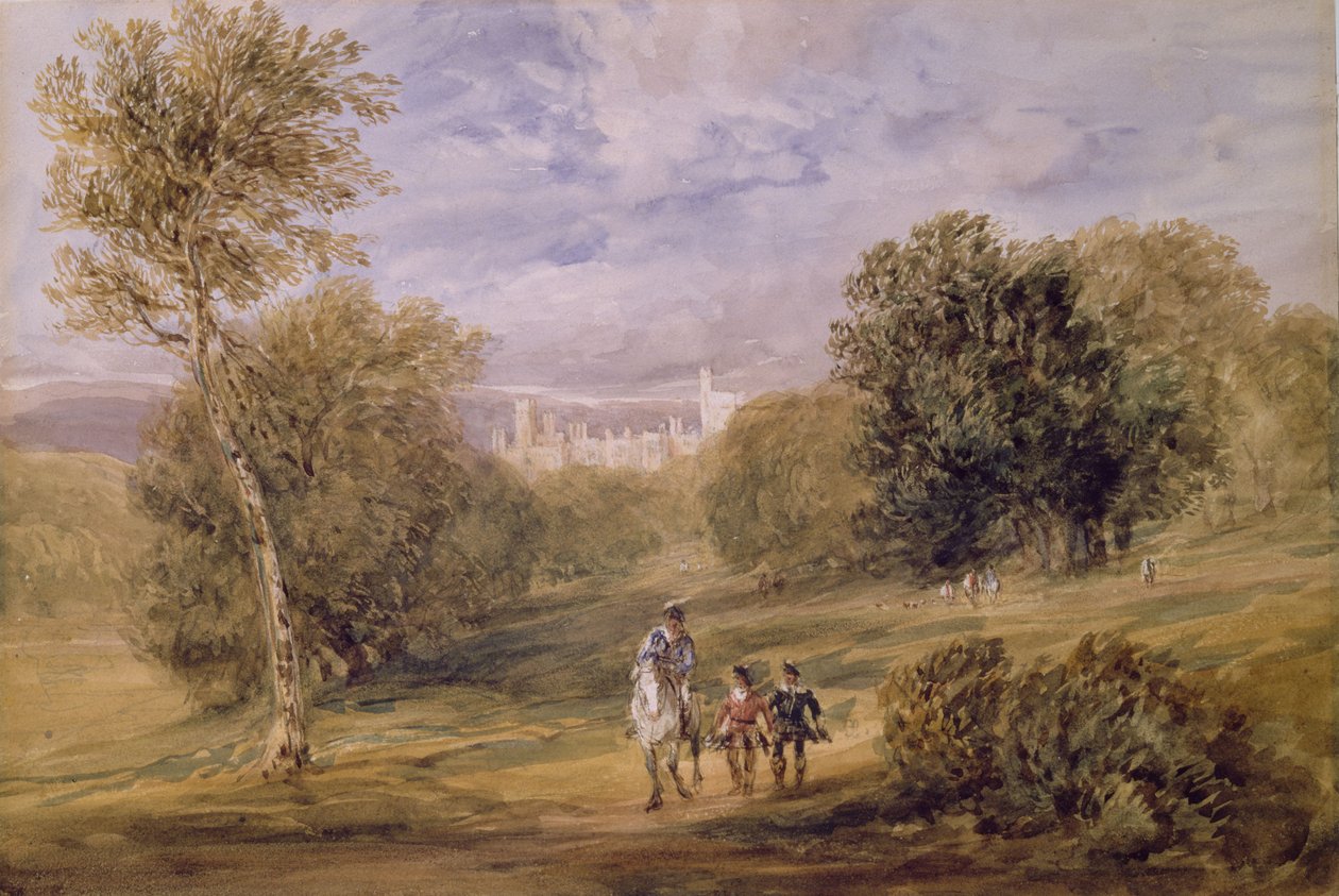 Haddon Hall vom Park aus von David Cox