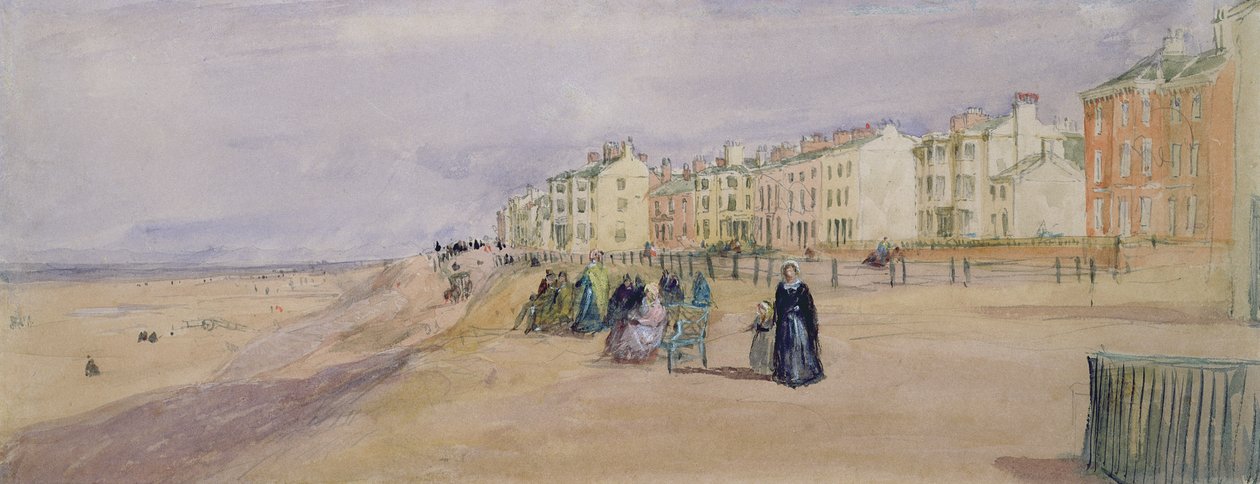 Die Strandpromenade in Blackpool von David Cox