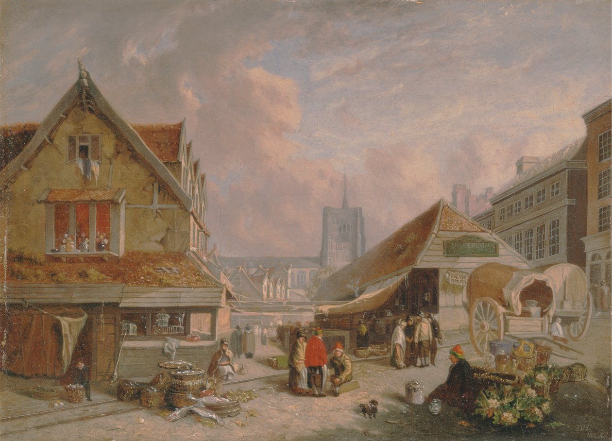 Der alte Fischmarkt, Norwich von David Hodgson