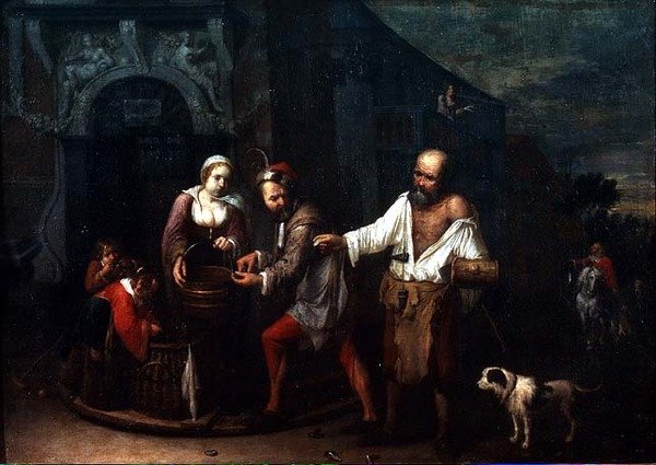 Der Muschelverkäufer von David III Ryckaert