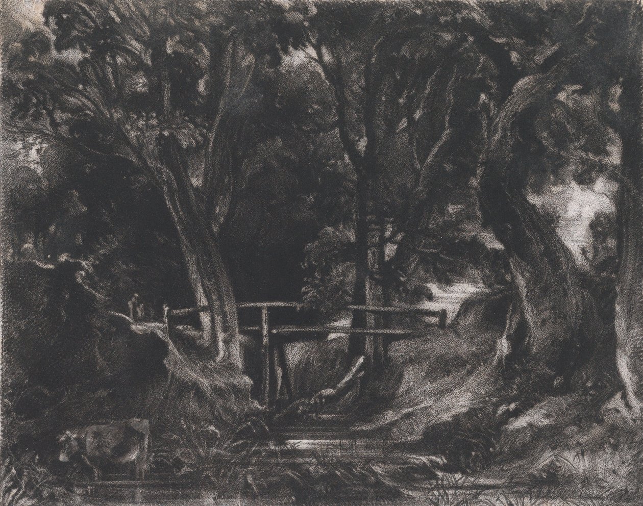 Ein Tal, Helmingham Park, Suffolk, 1830 von David Lucas