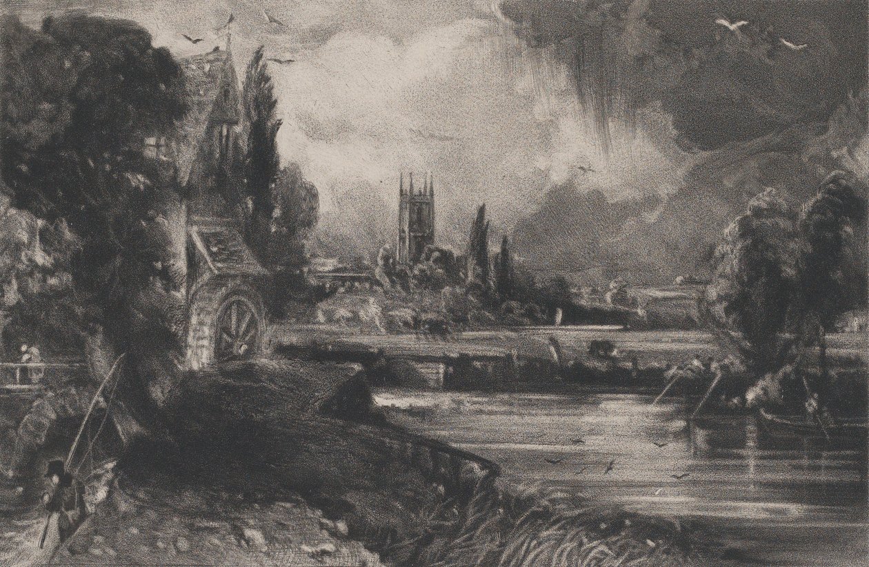 Eine Mühle, 1832 von David Lucas