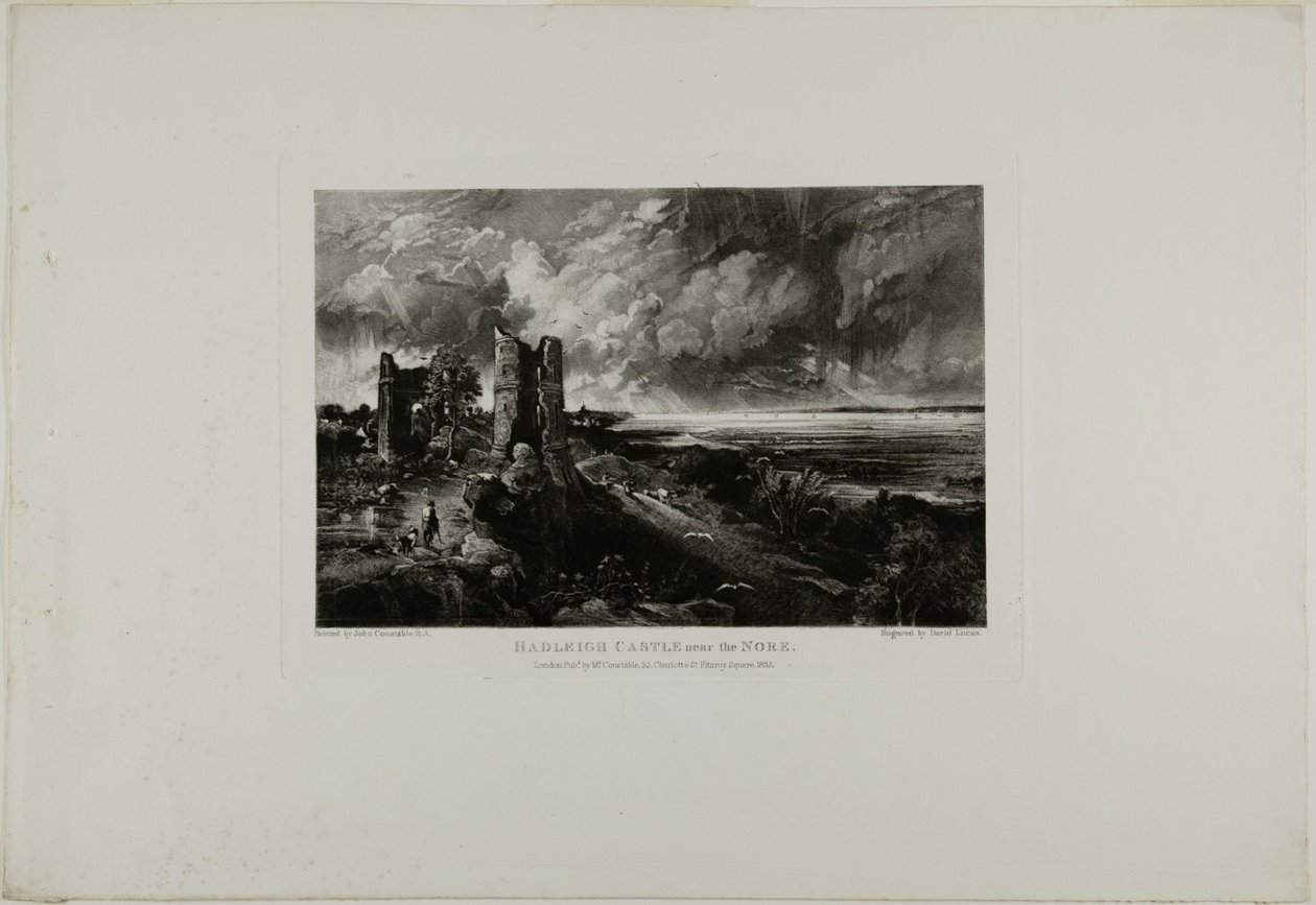 Hadleigh Castle in der Nähe des Nore von David Lucas