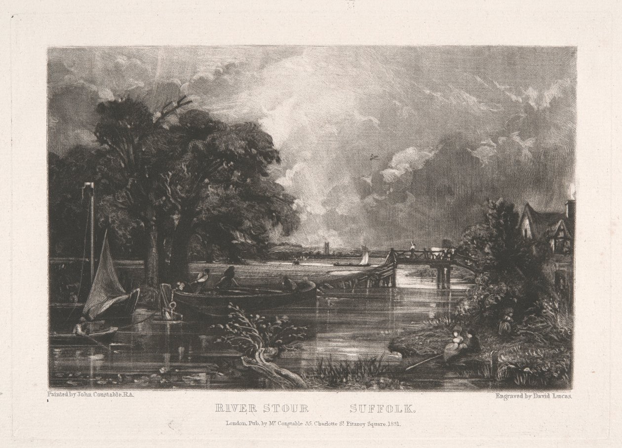 Fluss Stour, Suffolk von David Lucas