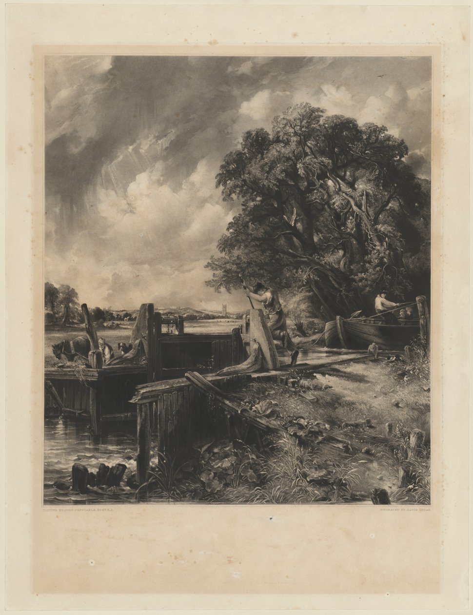 Das Schloss von David Lucas after John Constable