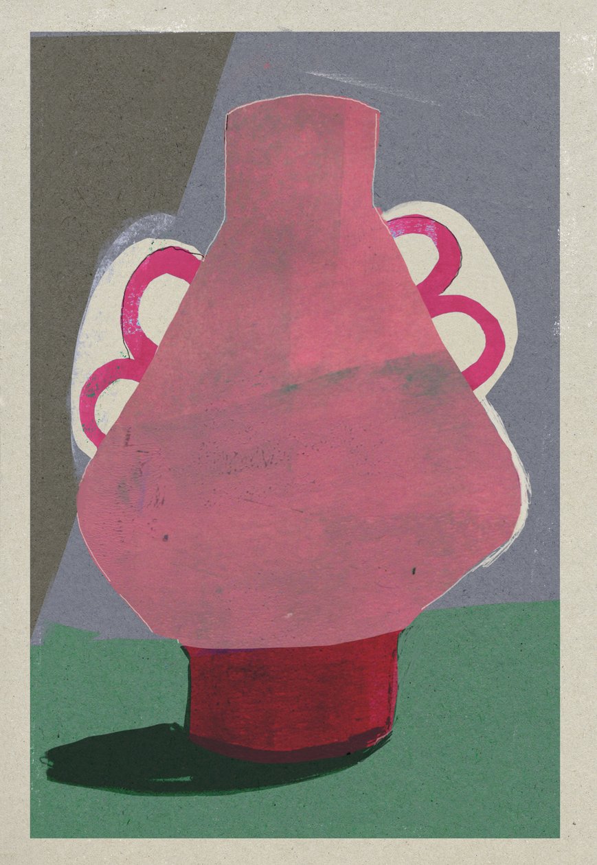 Rosa Topf, 2023 von David McConochie