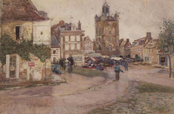 Markttag in Genilly, Frankreich von David Murray