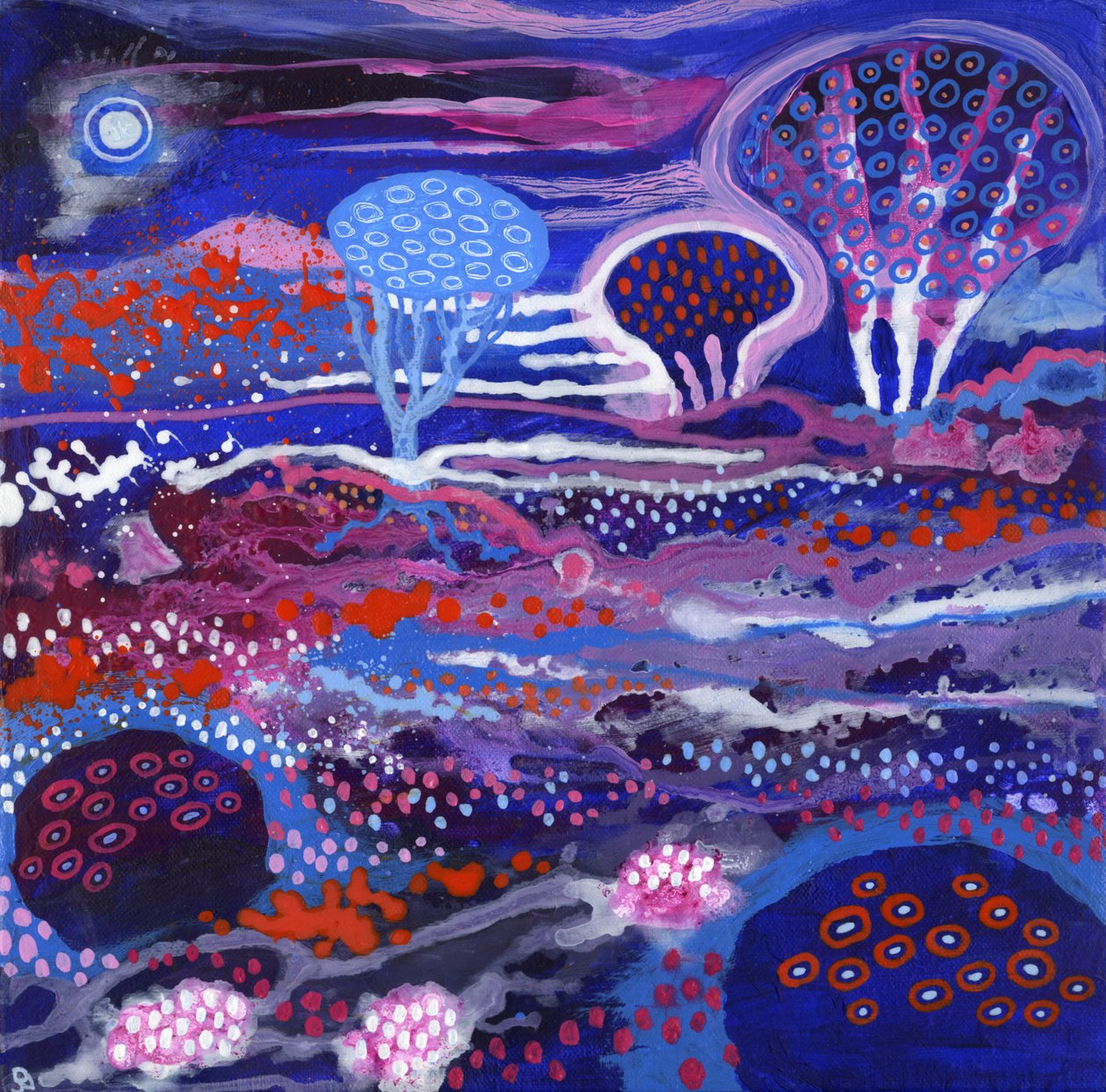 Kosmischer Garten, 2017 von David Newton