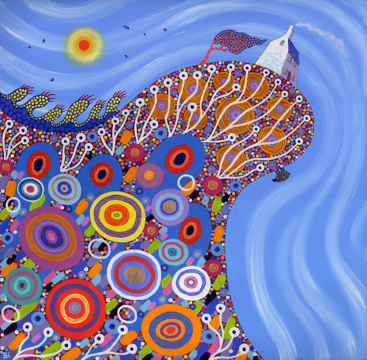 Das sehr prekäre Schaf, 2014 von David Newton