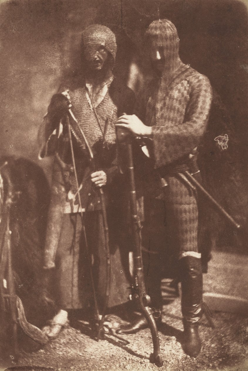Afghanische oder Tscherkessische Rüstung, 1843 von David Octavius Hill