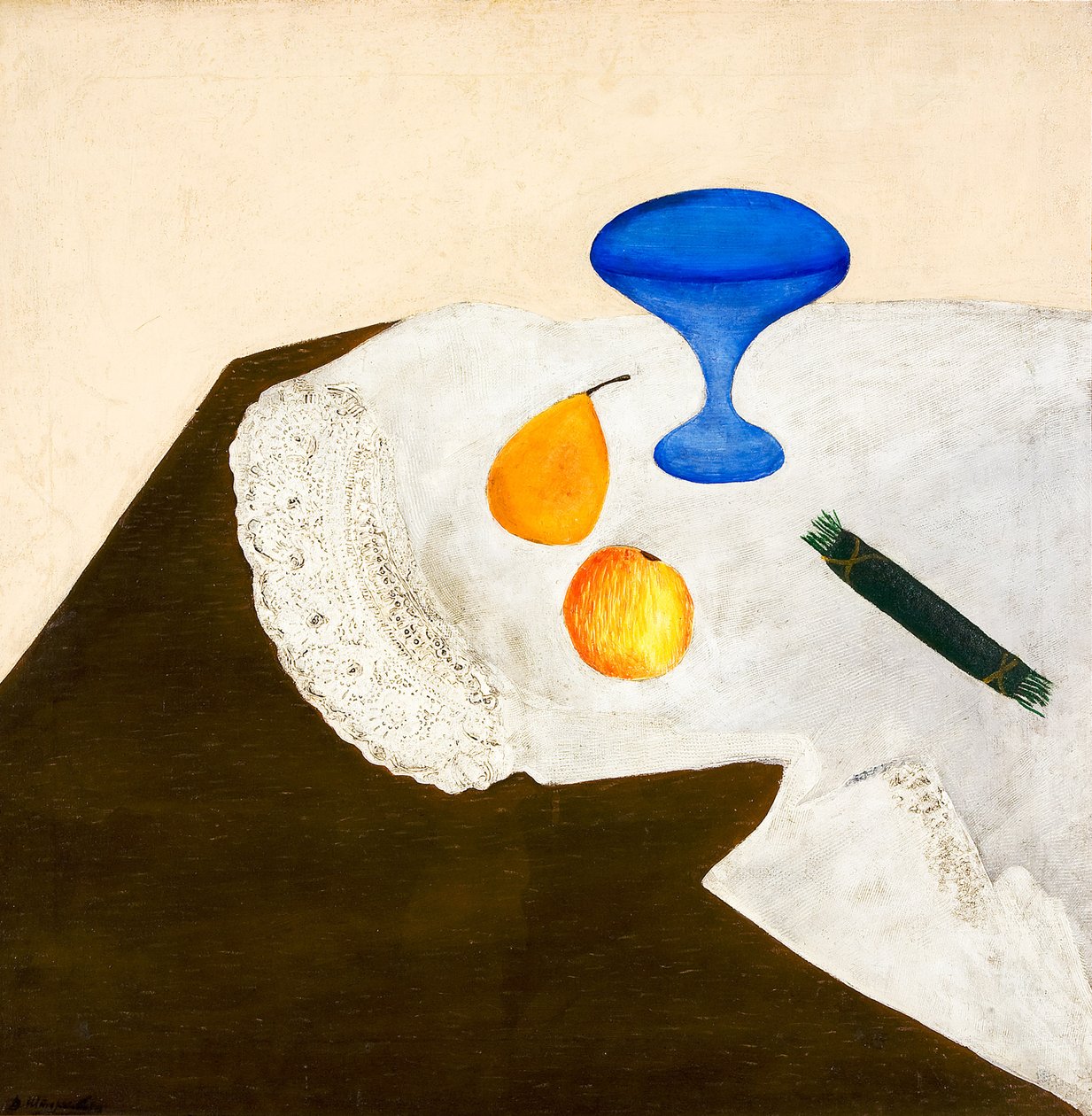 Stillleben mit blauer Vase, 1919 von David Petrovich Sterenberg