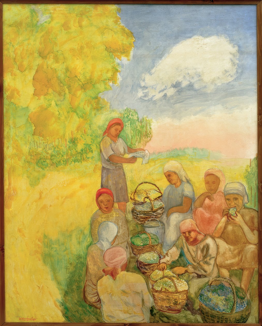 Brigade in der Pause von David Petrowitsch Sterenberg