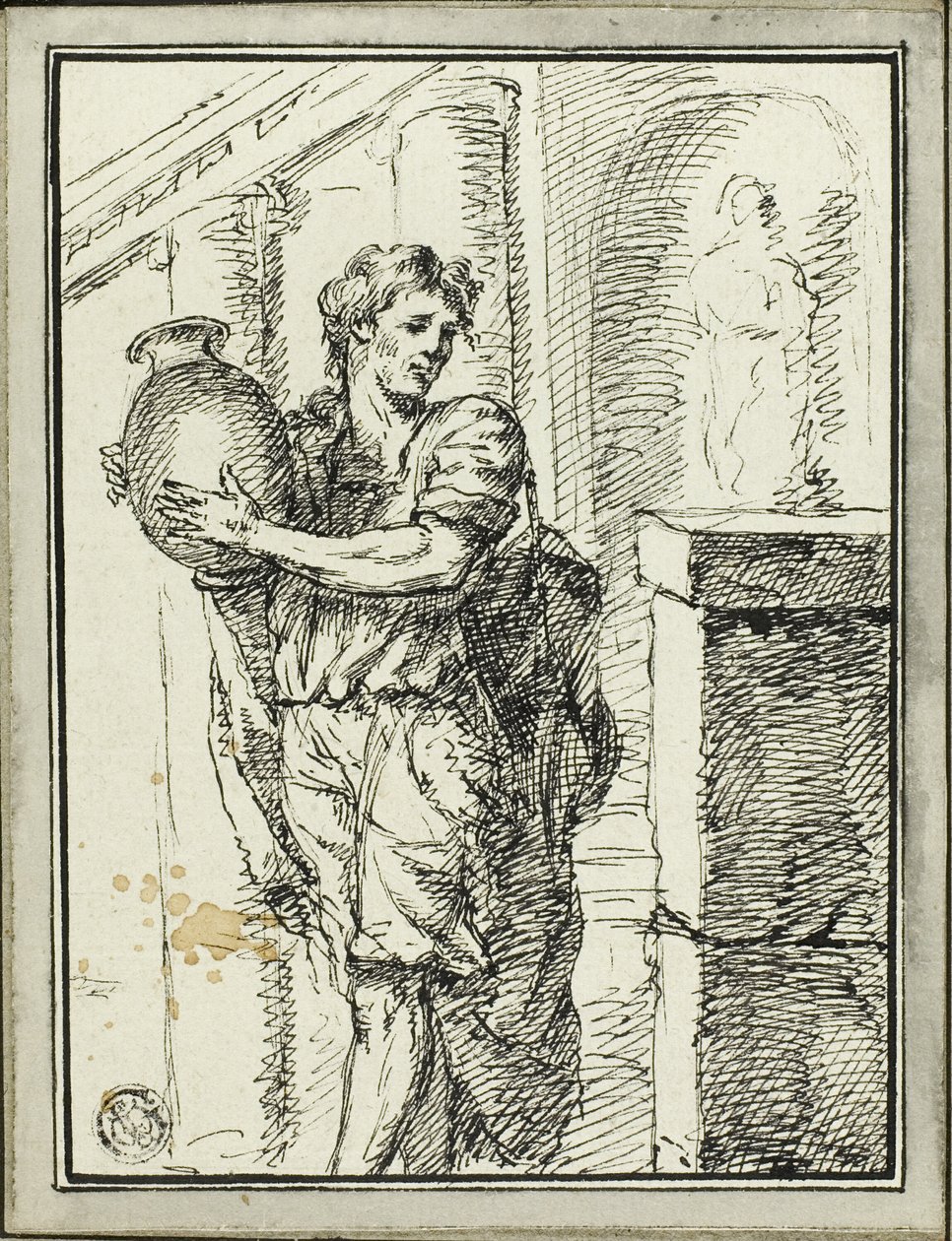 Mann mit Krug von David Pièrre Giottino Humbert de Superville