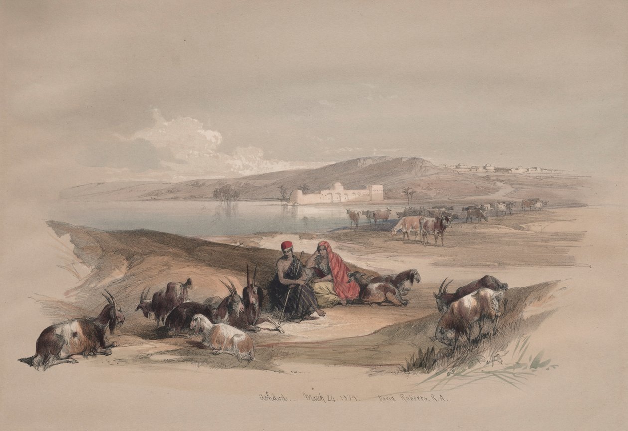 Aschdod, 1839 von David Roberts