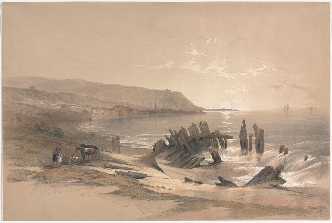 Kaiphas blickt auf den Berg Karmel, 1839 von David Roberts