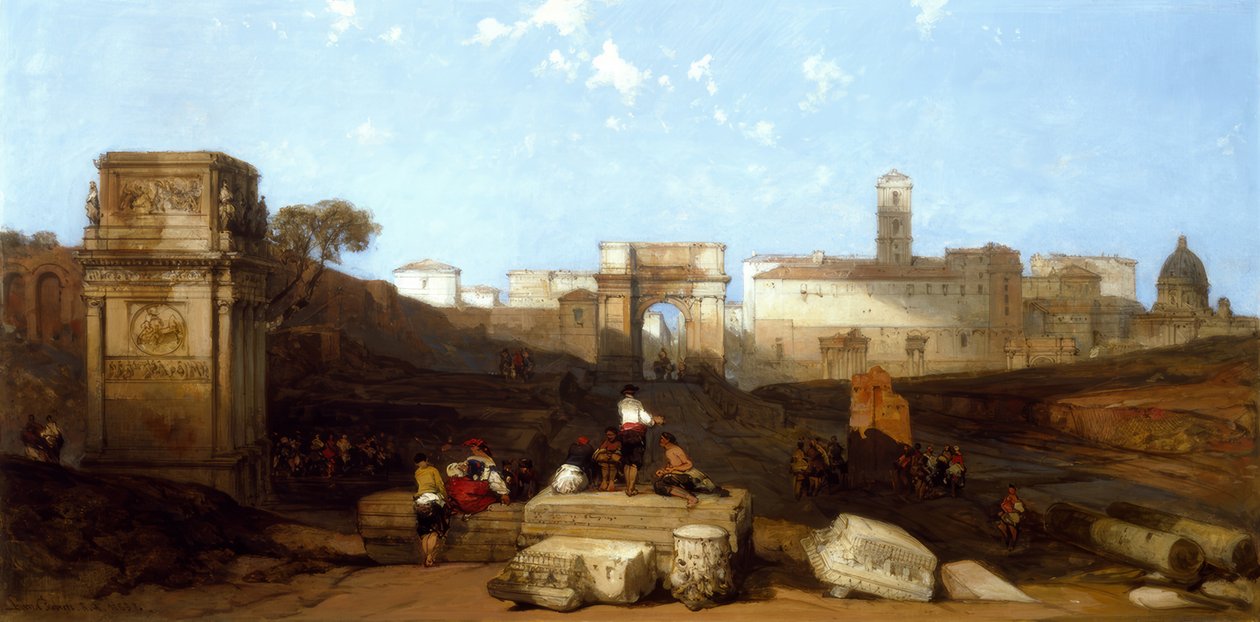 Der Titusbogen in Rom von David Roberts