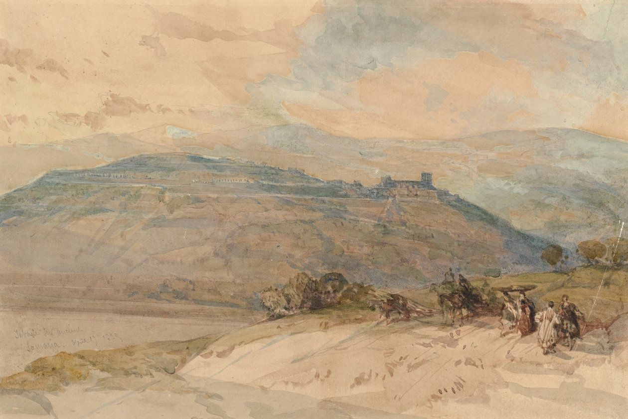 Fernblick auf Sebaste, Antikes Samaria von David Roberts