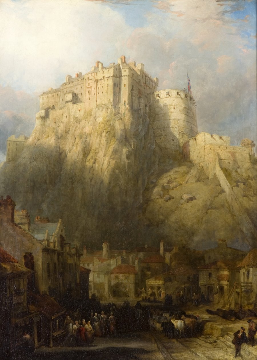 Edinburgh Stadt und Schloss von David Roberts