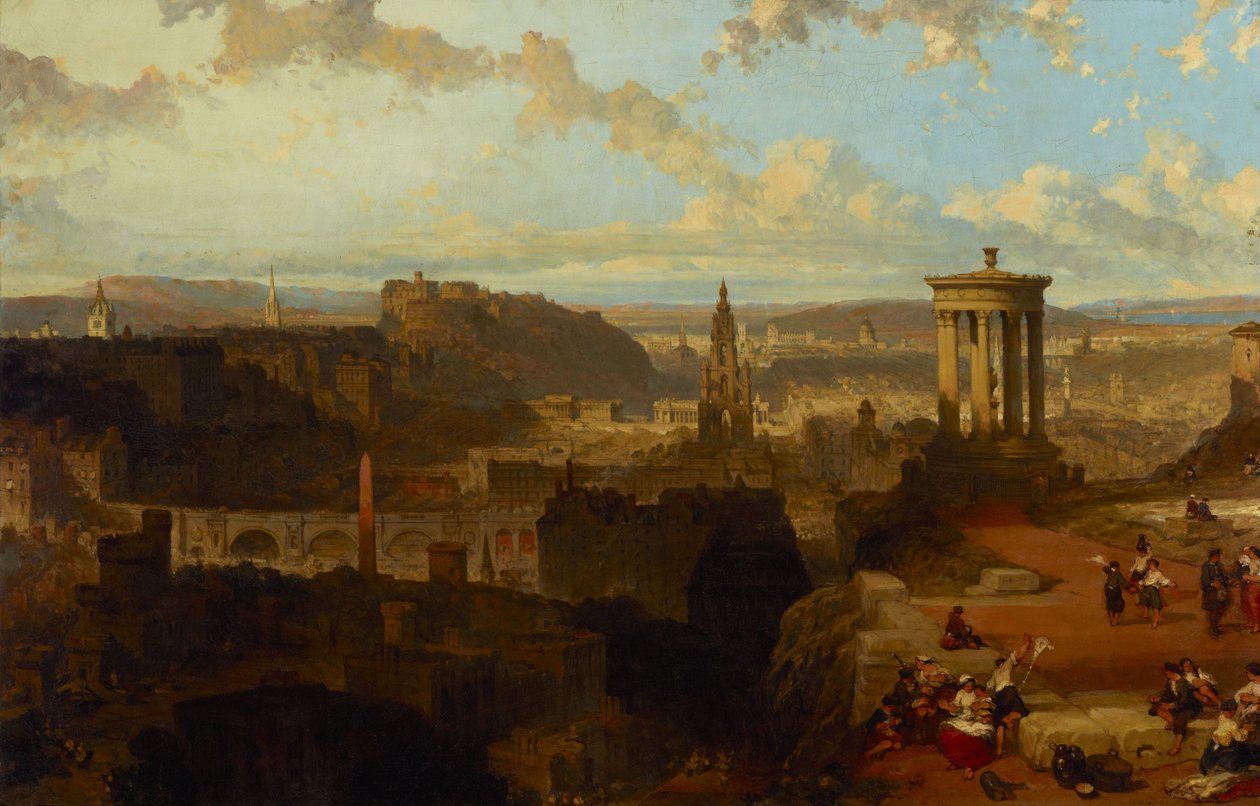Edinburgh vom Calton Hill von David Roberts