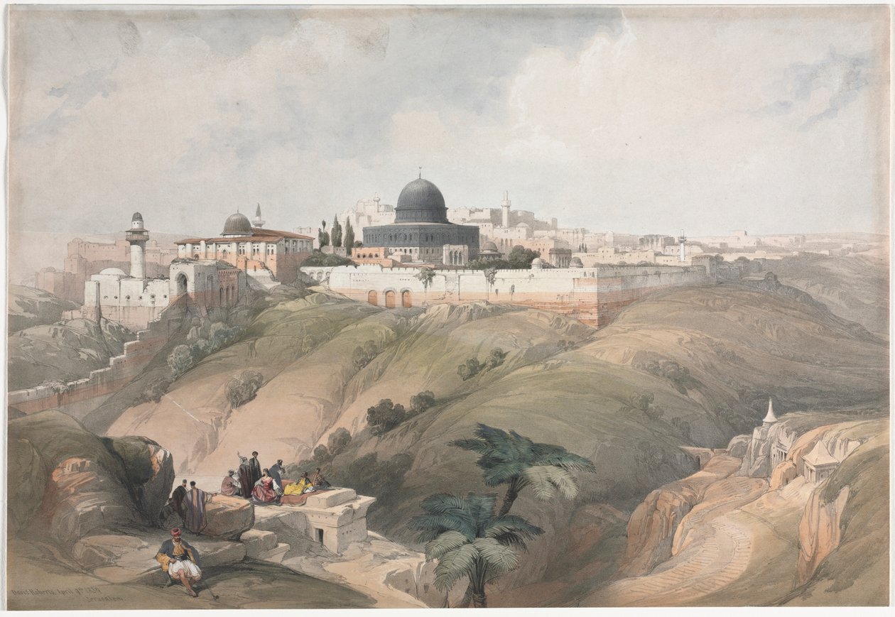 Jerusalem, 1839 von David Roberts