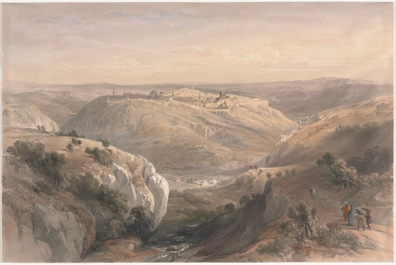 Jerusalem von Süden von David Roberts
