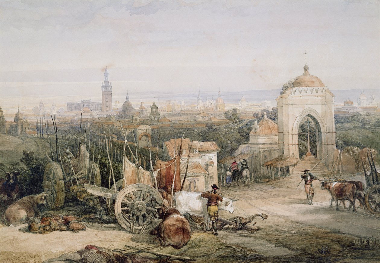 Sevilla von der Cruz del Campo von David Roberts