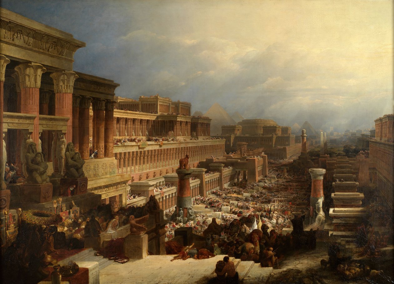 Der Auszug der Israeliten, 1829 von David Roberts