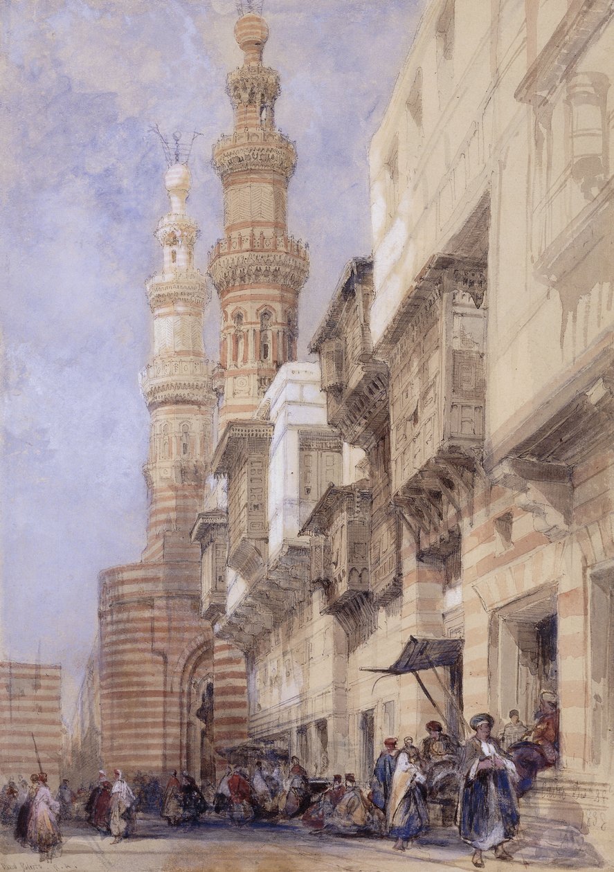 Das Tor von Metwaley, Kairo, 1838 von David Roberts