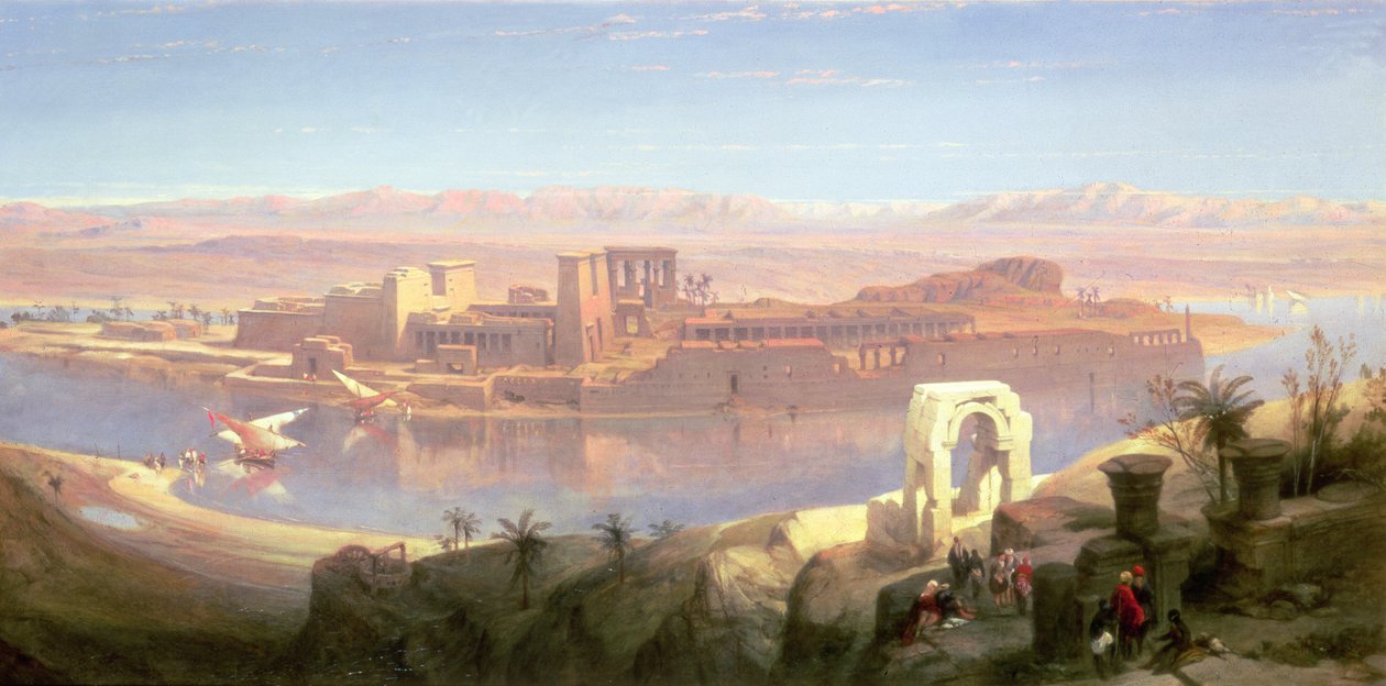 Die Insel Philae, Nubien von David Roberts
