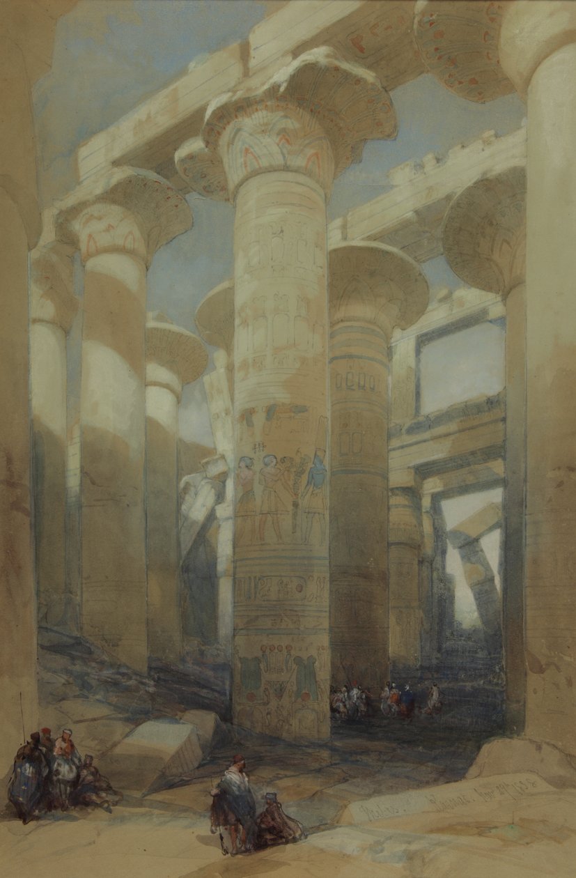 Der Tempel, Karnak von David Roberts