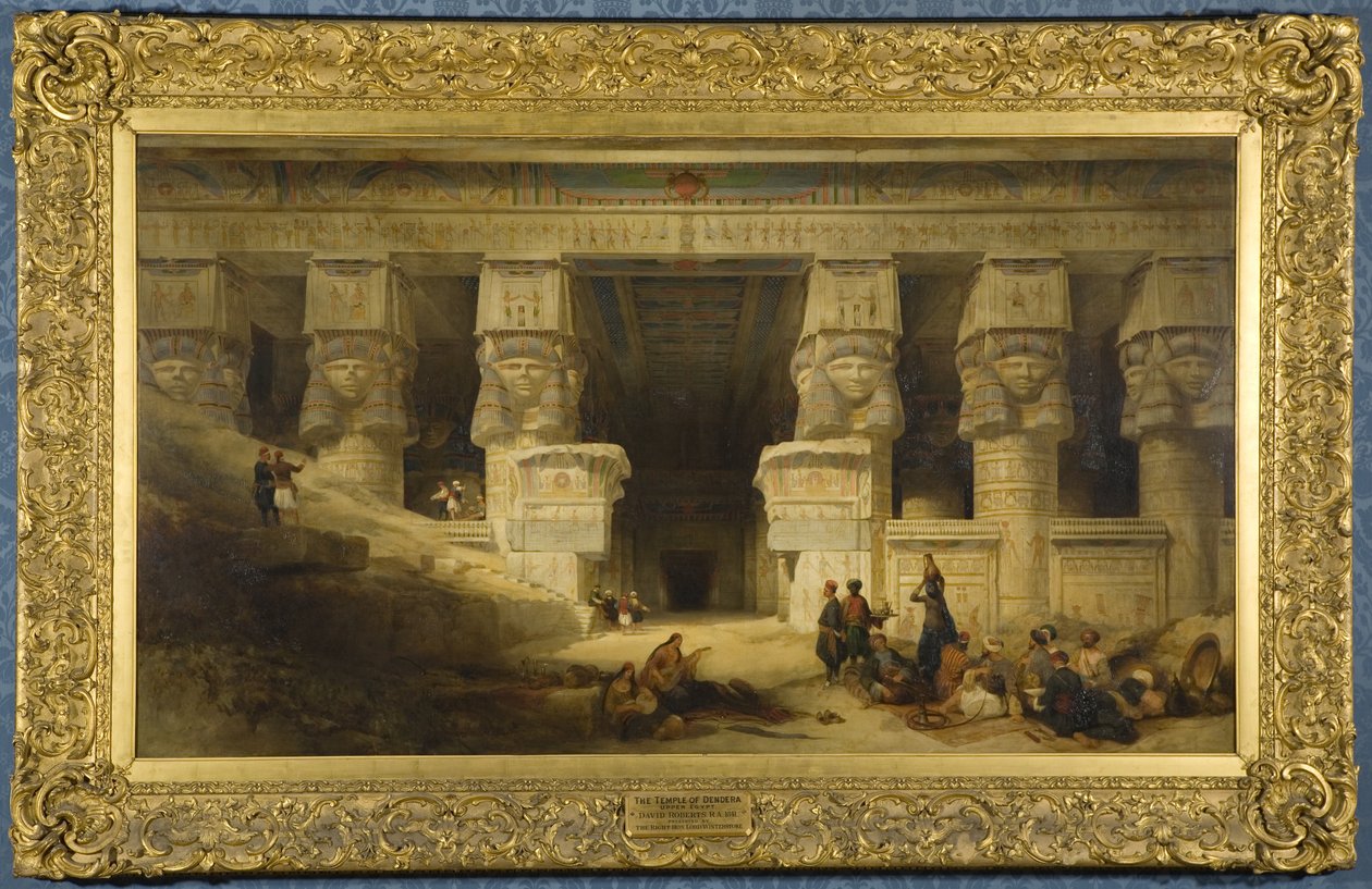 Der Tempel von Dendera, Oberägypten von David Roberts