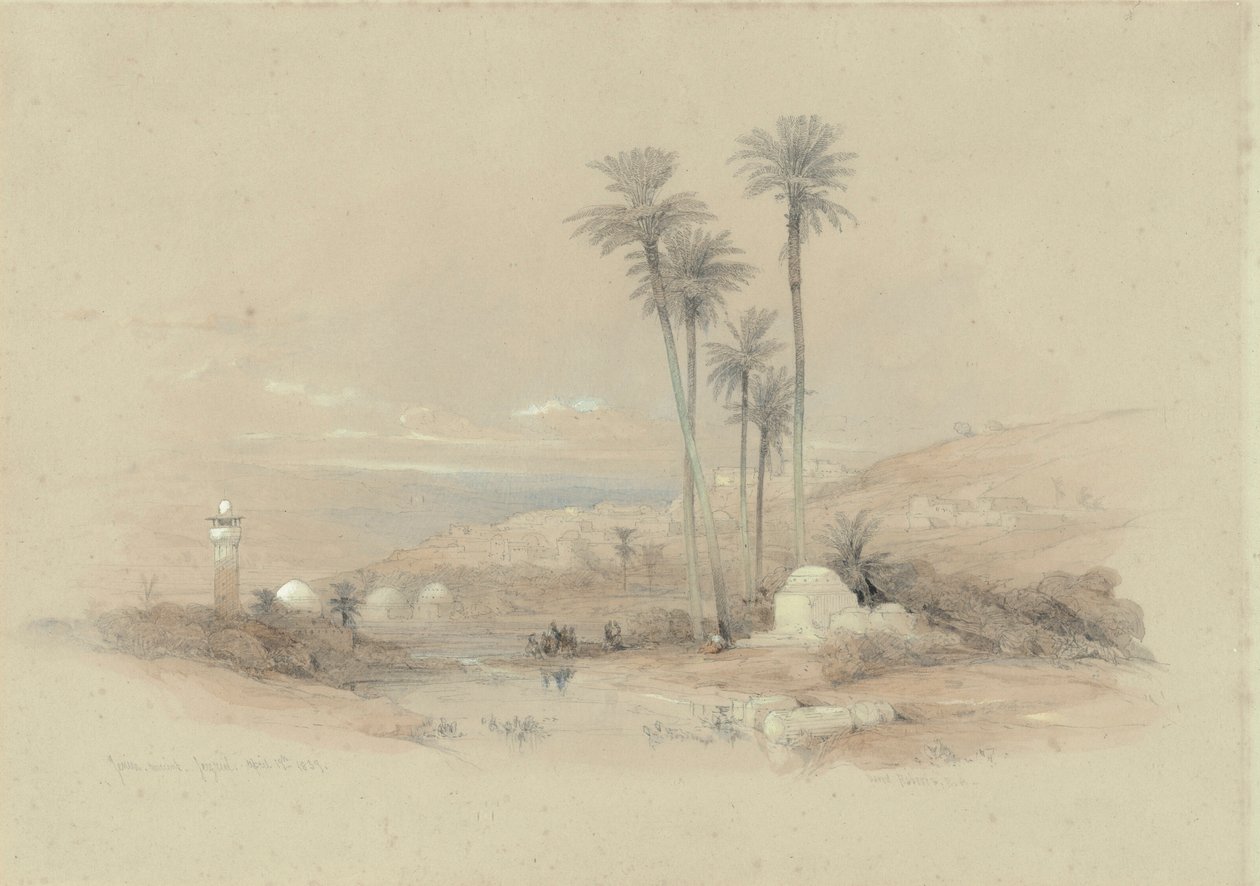 Blick auf Jenin, antikes Jesreel von David Roberts